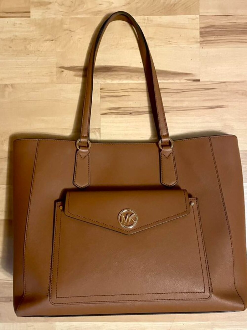 Michael Kors leather tote bag, brown - Picture 2 of 6
